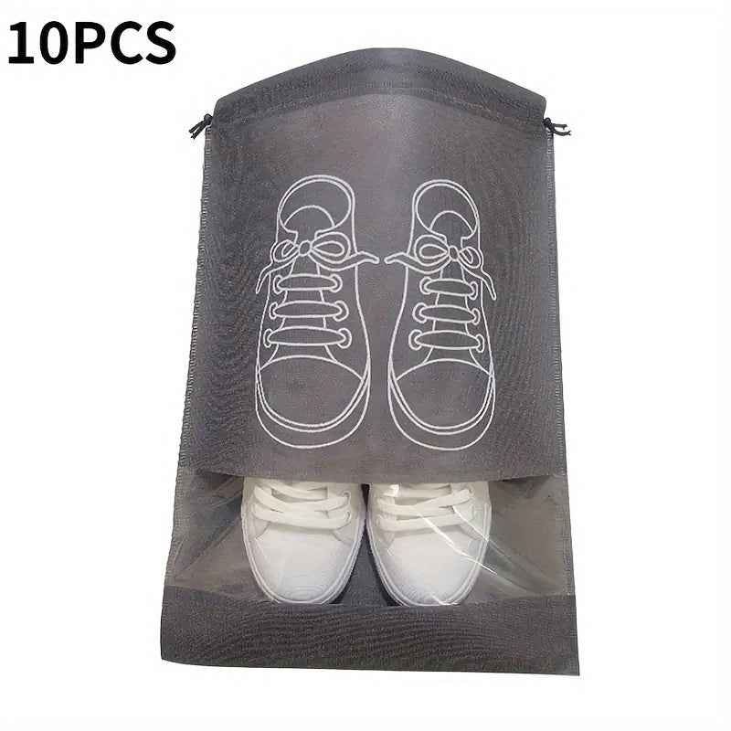 10pcs Shoes Storage Bags Portable Waterproof Hanging Bags