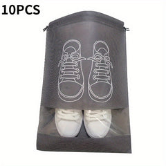 10pcs Shoes Storage Bags Portable Waterproof Hanging Bags