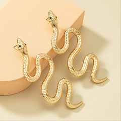 Snake Party Earrings 14K Plated Jewelry For Women Girls