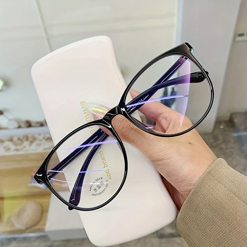 Light Blocking Glasses Square Clear Lens Anti Eyestrain Spectacles Frame Glasses