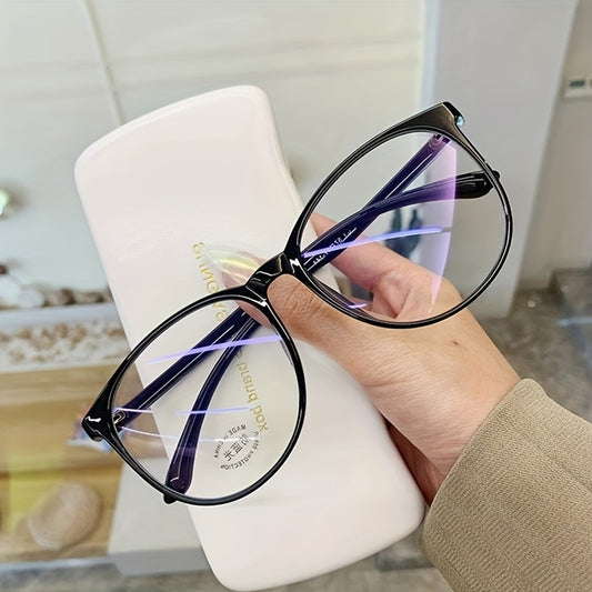 Light Blocking Glasses Square Clear Lens Anti Eyestrain Spectacles Frame Glasses