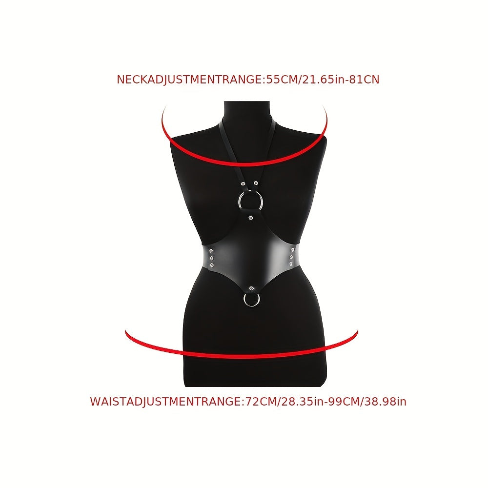 Studded Harness Belt Punk Adjustable Corset Belt For Women