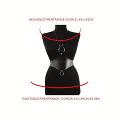 Studded Harness Belt Punk Adjustable Corset Belt For Women