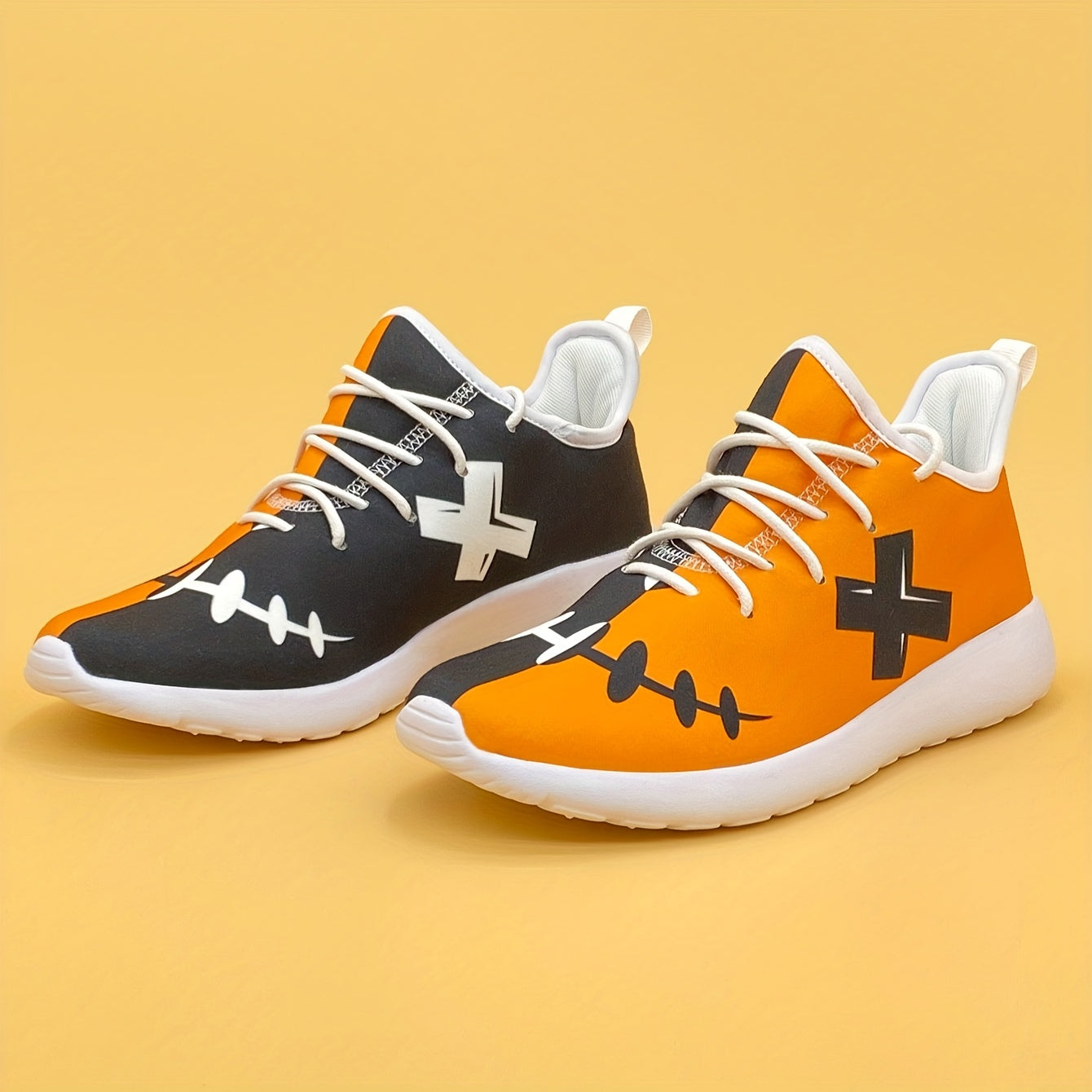 Men's Halloween Style Breathable Running Shoes Soft Sole Sneakers