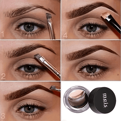 2-in-1 Eyebrow Dye Cream with Brush