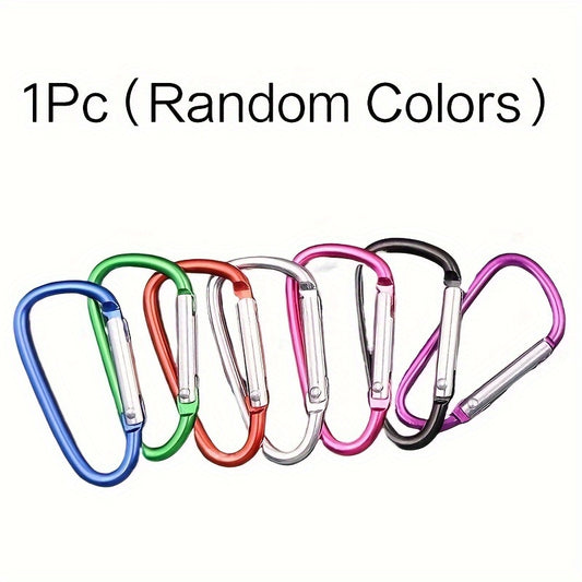 Durable Carabiner D Ring Clip Hook Keychain for Outdoor Activities Random Color