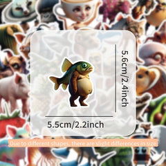 50pcs TungTungTungSahur Meme Stickers for Phones Laptops Toolboxes