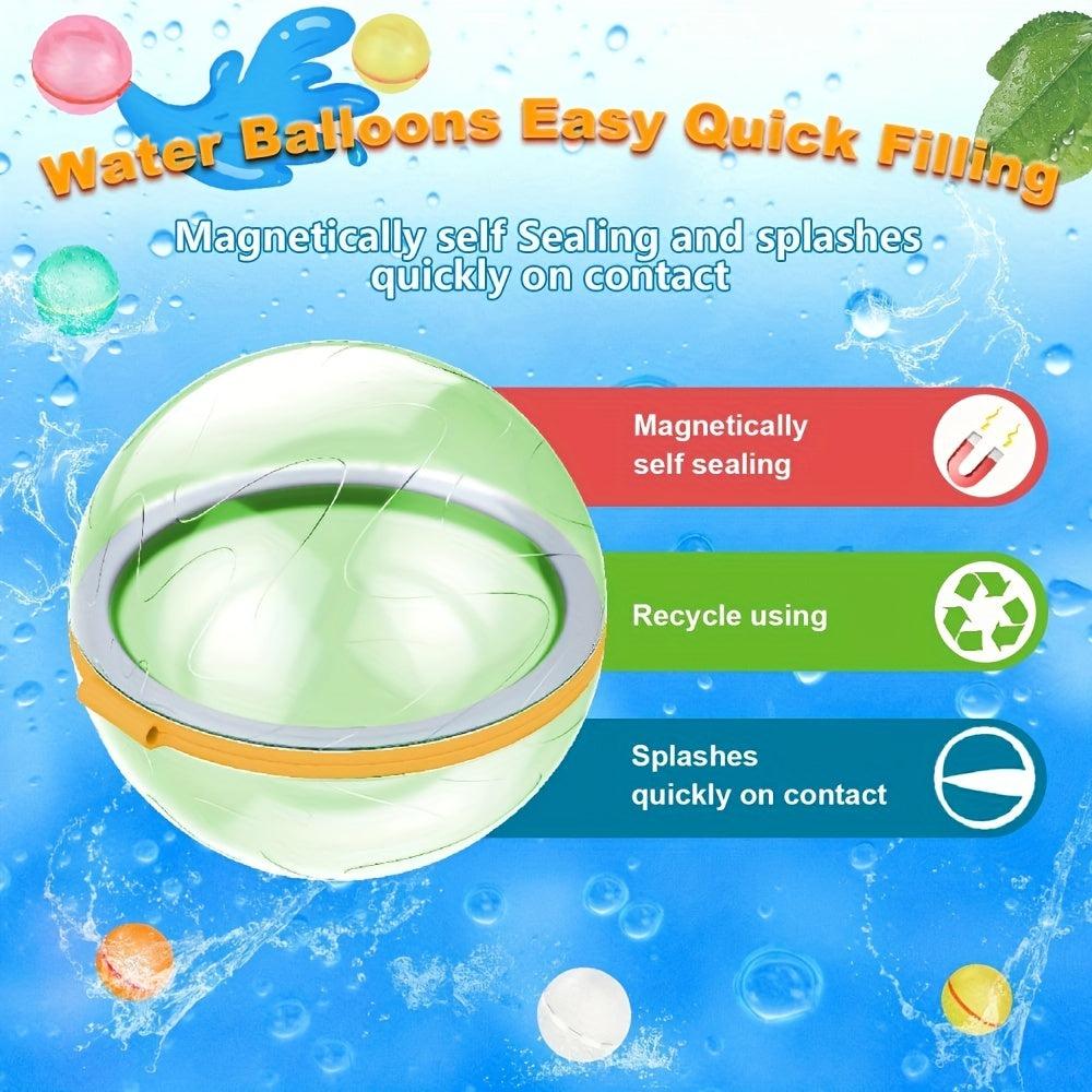 6pcs Magnetic Silicone Water Ball Packet