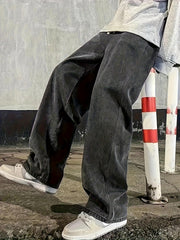 Men's Loose Fit Cotton Jeans for Spring Summer