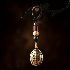 Pure Brass Rich World Hand Piece Car Key Chain Pendant Male Accessories