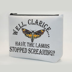 Clarice Lambs Stopped Makeup Bag Fan Gift Zipper Travel Bag