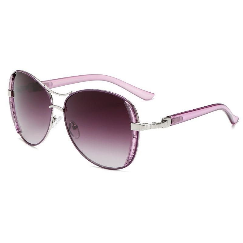 Vintage Ladies Oversized Sunglasses Women Sun Protection Lenses