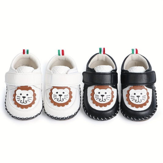 Cartoon Lion Baby Boys Sneakers Lightweight Non Slip Shoes Spring Autumn