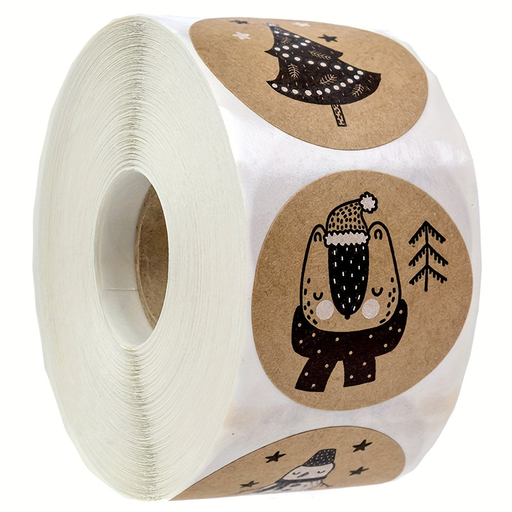 Christmas Theme Seal Labels Stickers - DIY Gift Baking