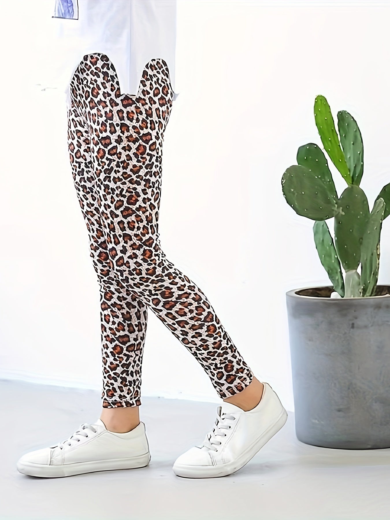 Girls Leopard Print Leggings Comfy Spring Fall Christmas Gift