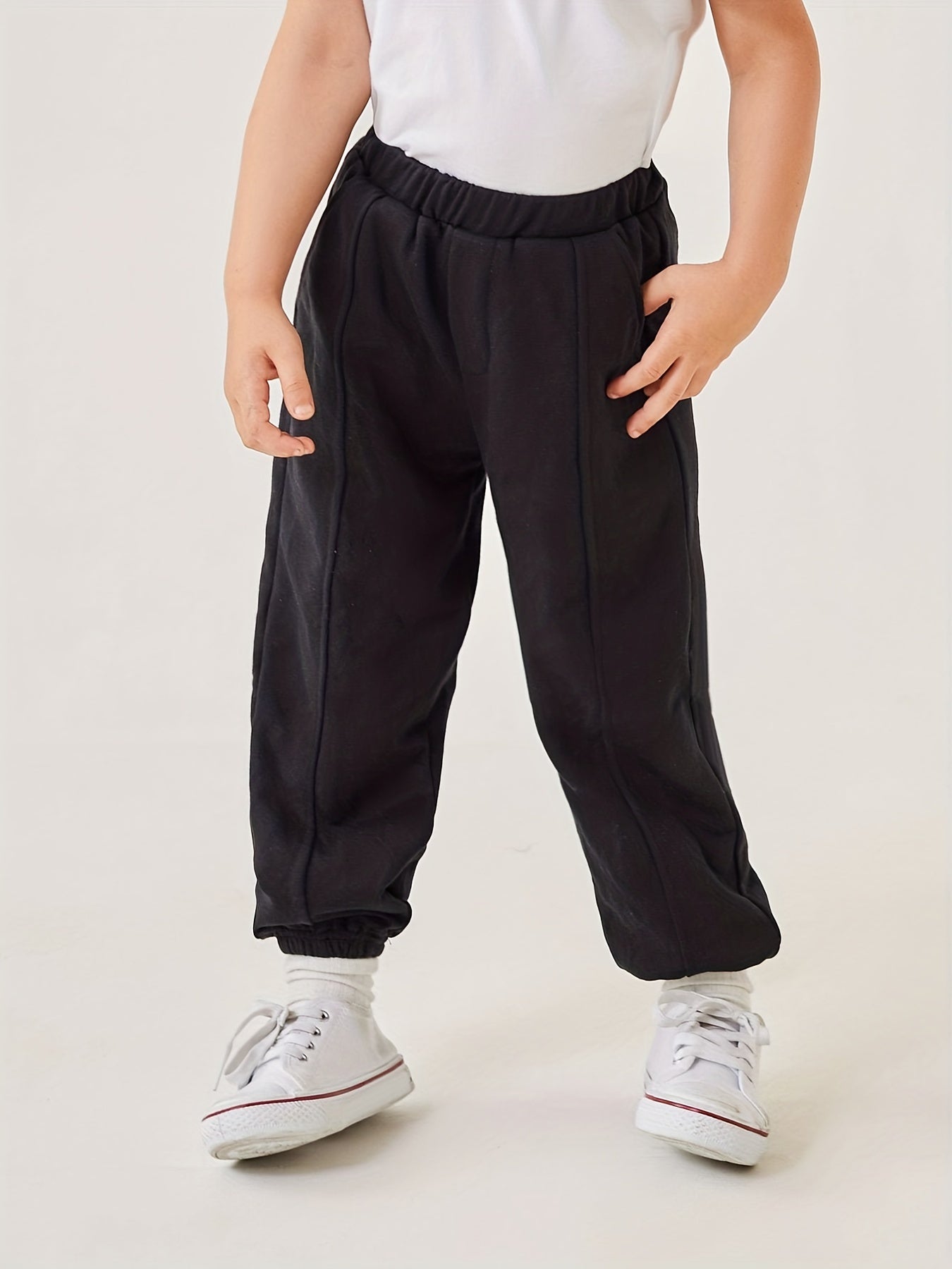 Boys Casual Elastic Waist Long Pants Spring Autumn Kids Clothing