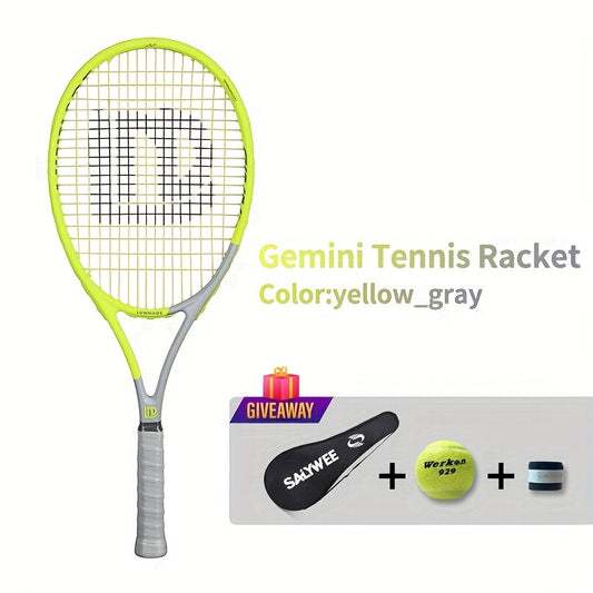 SALYWEE Beginner Tennis Racket Carbon Composite Lightweight Durable with Bag