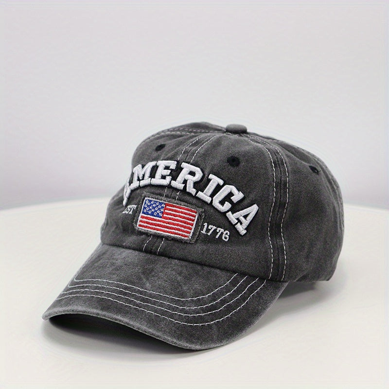 Men's Outdoor American Flag Vintage Baseball Cap