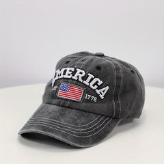 Men's Outdoor American Flag Vintage Baseball Cap
