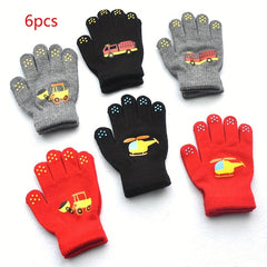 Kids Magic Elastic Gloves, Winter Warm Knitted Glove