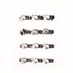 8pcs Rhinestone Flower Hair Clips Hairpins for Girls Daily Use