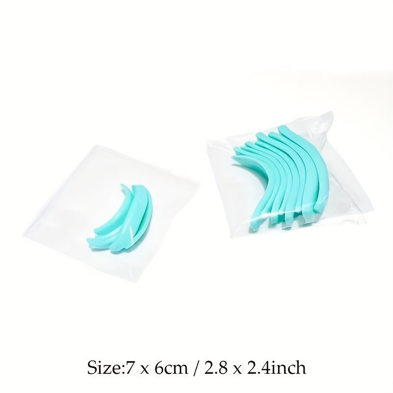 Silicone Eyelash Perm Pads Lash Lift Set 7 Pairs for 3D Curler & Extensions