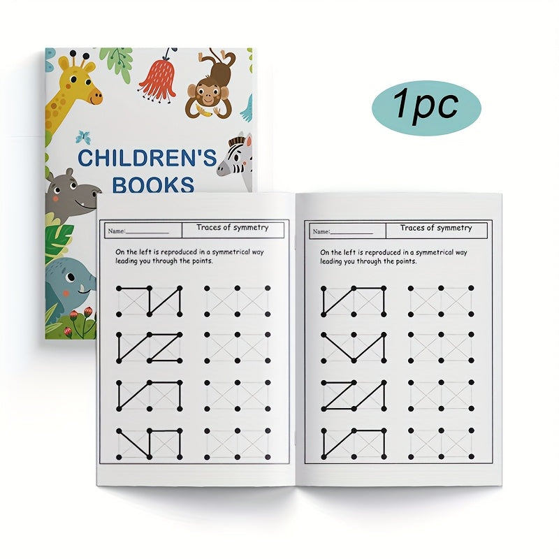 Mirror Line Segment Practice Workbook for Kids