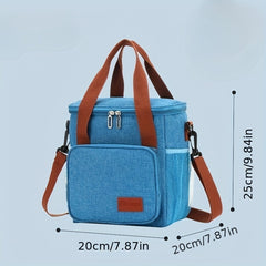 Double Layer Lunch Bag Heat Preservation Cooler Freeze Bag