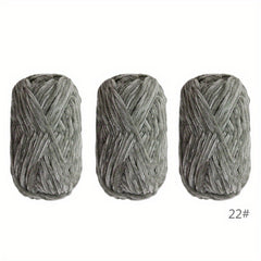 3pcs Soft Chenille Yarn for Knitting Crochet DIY Craft