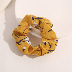 8pcs Flower Pattern Scrunchie Hair Ties Set