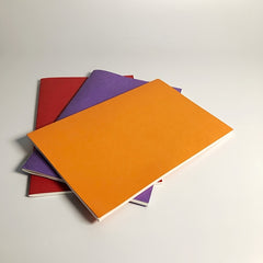 Set of 3 Portable Notebooks - Solid Cover - Wire Bound - Easy to Write