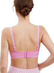 Maternity Nursing Bra No Steel Ring One Handed Release Buckle