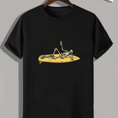Skeleton 'Good Time Forever' Print Men's Graphic T-shirt