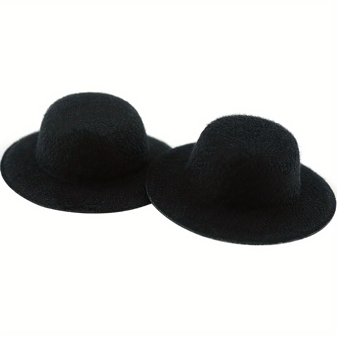 10 Pack Mini Top Hat for Dolls Felt Hats for DIY Crafts