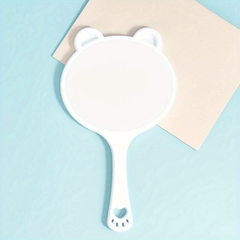 Cartoon Handheld Makeup Mirror with Handle, Portable Beauty Mirror