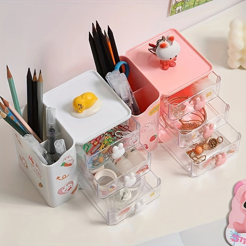 Cloud Desktop Pen Holder Stationery Drawer Storage Box