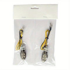 2pcs Mini Smoke Lens Turn Signal Indicator DIY Biking Lamps Light