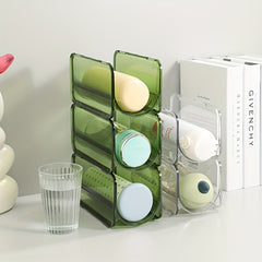 1pc Portable Plastic Water Cup Rack Transparent Storage Rack Kitchen Organizer