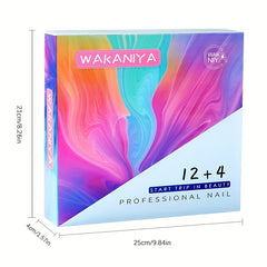 12 Colors Glitter Fall Dipping Powder Kit with 4 Liquids for Dip Manicure