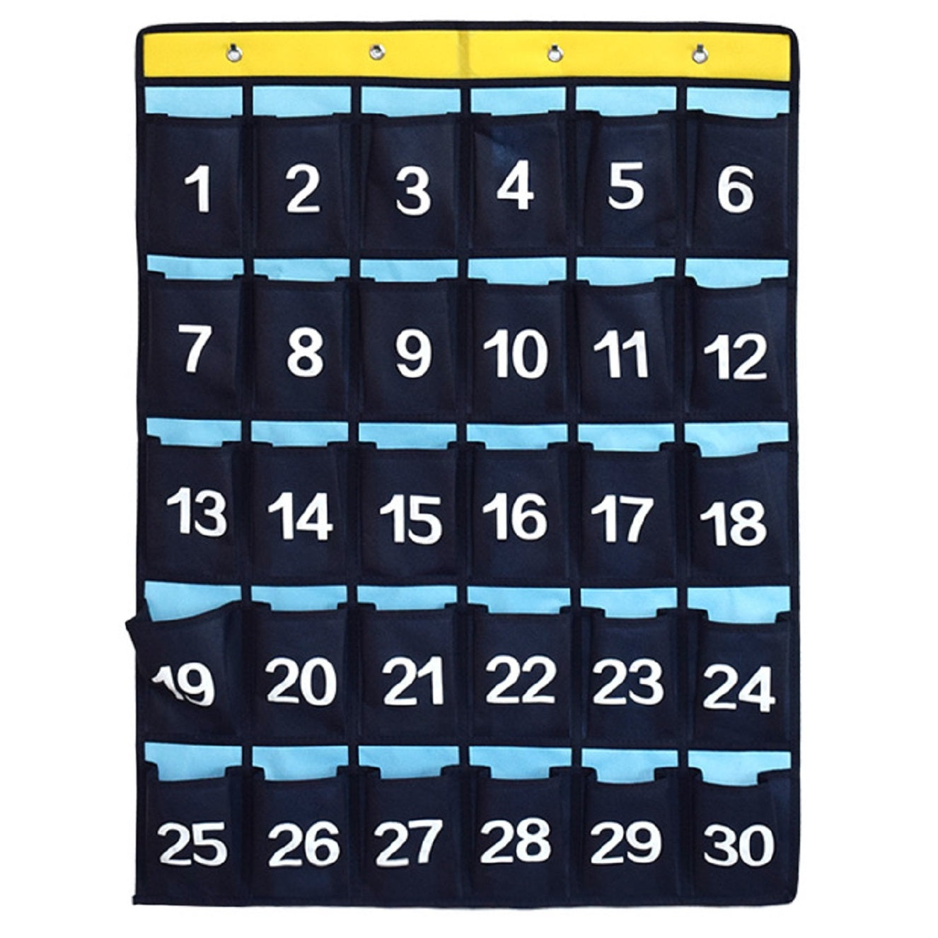 Classroom Numbered Cell Phone Holder & Calculator Pocket Chart