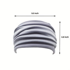 Pleated Hair Ornaments Non slip Elastic Headband Stretchy Yoga Sport