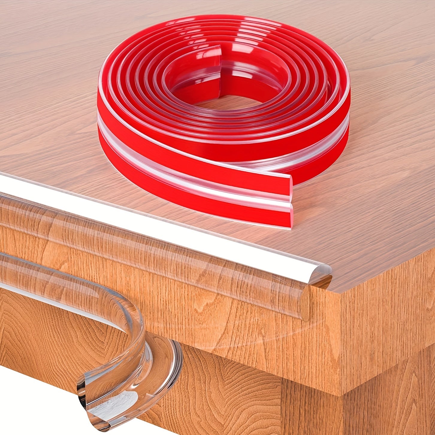 Baby Proofing 199 Clear Edge Protector Strip With Silicone Corner Protector