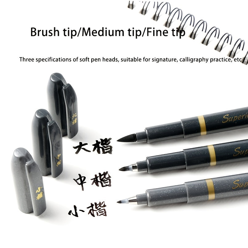 3pcs Calligraphy Hand Lettering Pens Set Art Drawing Sketching