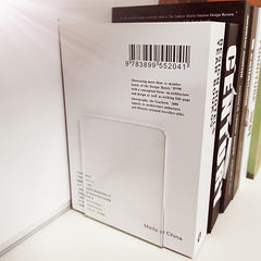 1pc Acrylic Bookend Rack Desktop Decorative Storage Rack Office Bookend Board