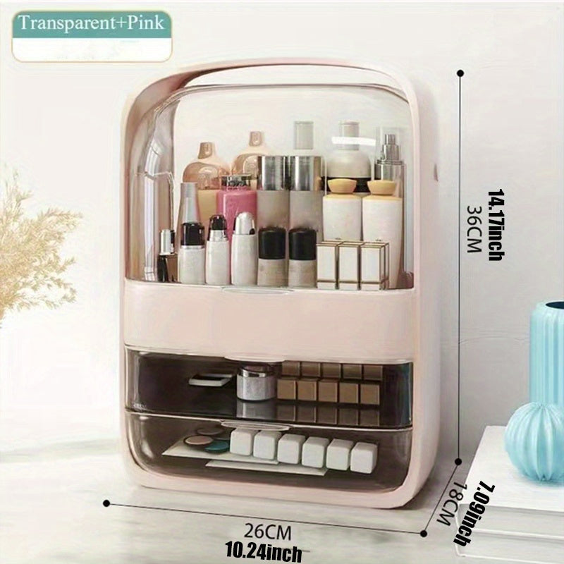 Large Capacity Cosmetic Storage Box with Lid