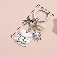 Turtle Starfish Keychain Pendant Dreaming Of The Sea Bag Ornament Accessories