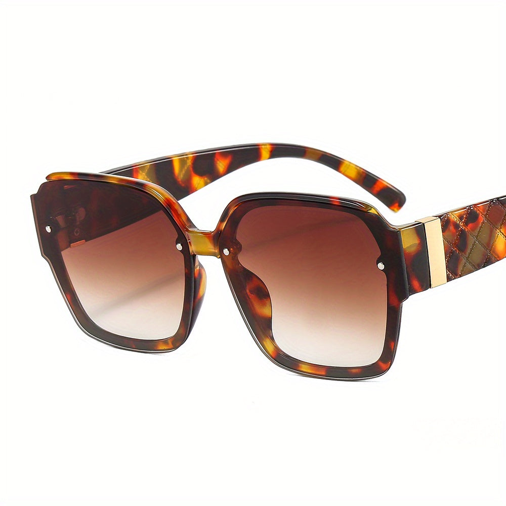 Men's Retro Square Frame Sunglasses UV Resistant