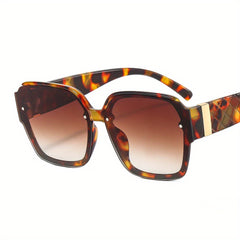 Men's Retro Square Frame Sunglasses UV Resistant