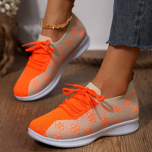 Women's Outdoor Running Shoes Mesh Breathable Non Slip Lightweight Sneakers