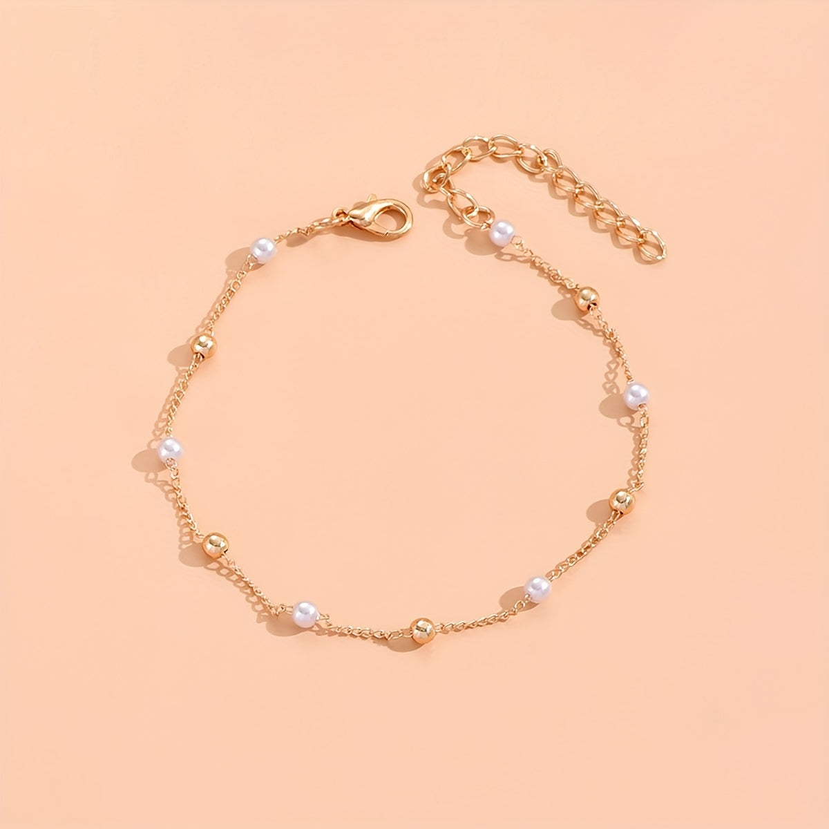 2Pcs Star Tassel Anklet Set Rhinestone Inlaid Chain Bracelet